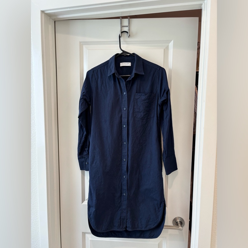 EVERLANE Button Down Collar Dress
